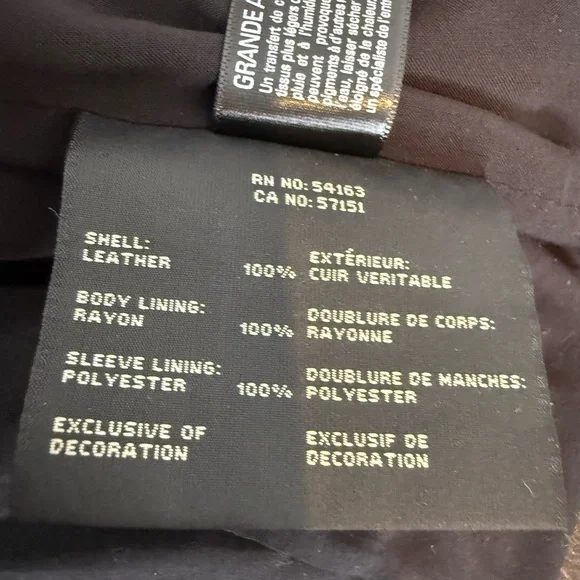 Andrew Marc Black Leather Moto Jacket - Picture 4 of 5